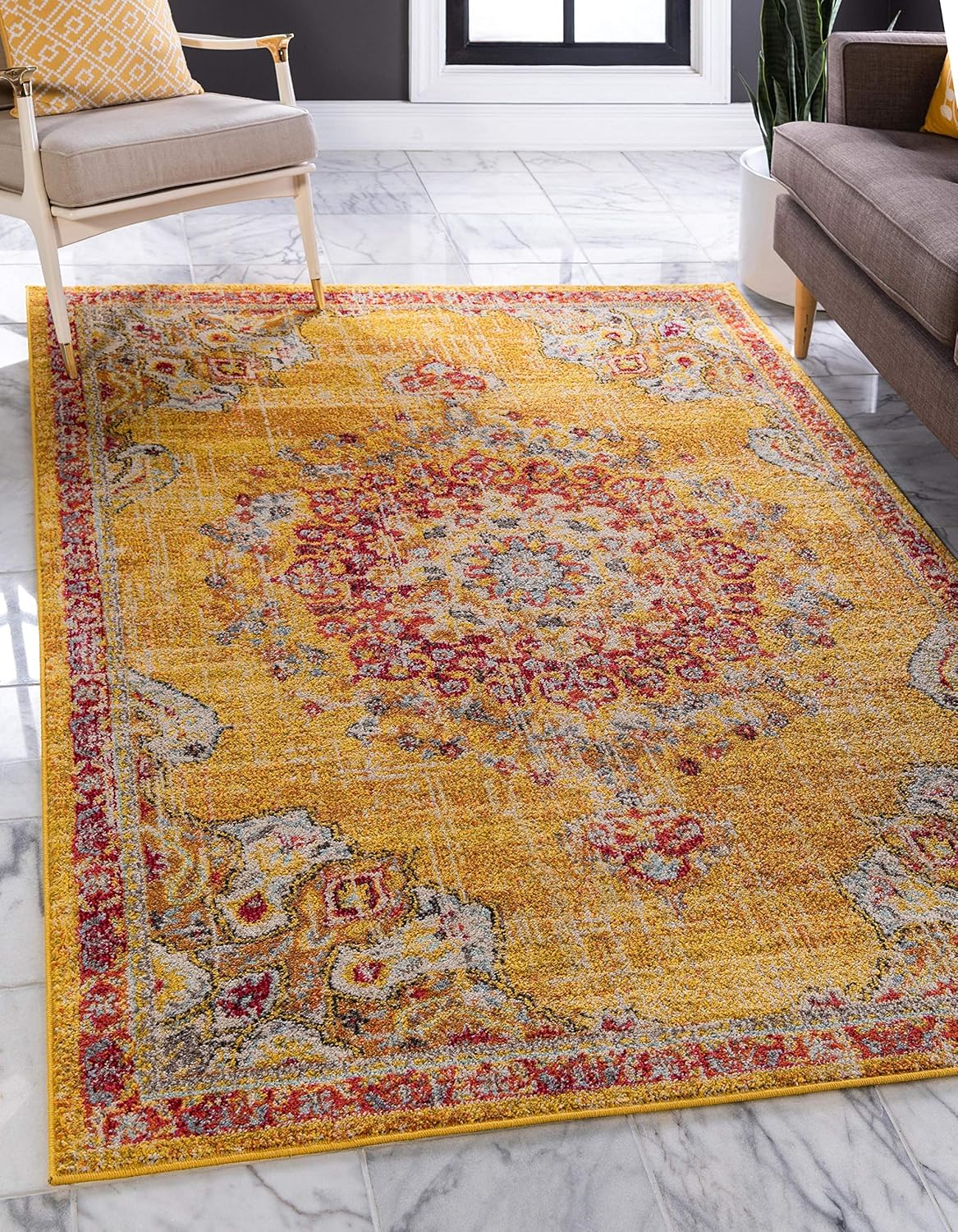 Unique Loom Penrose Collection Area Rug Alexis (5' 1" x 8