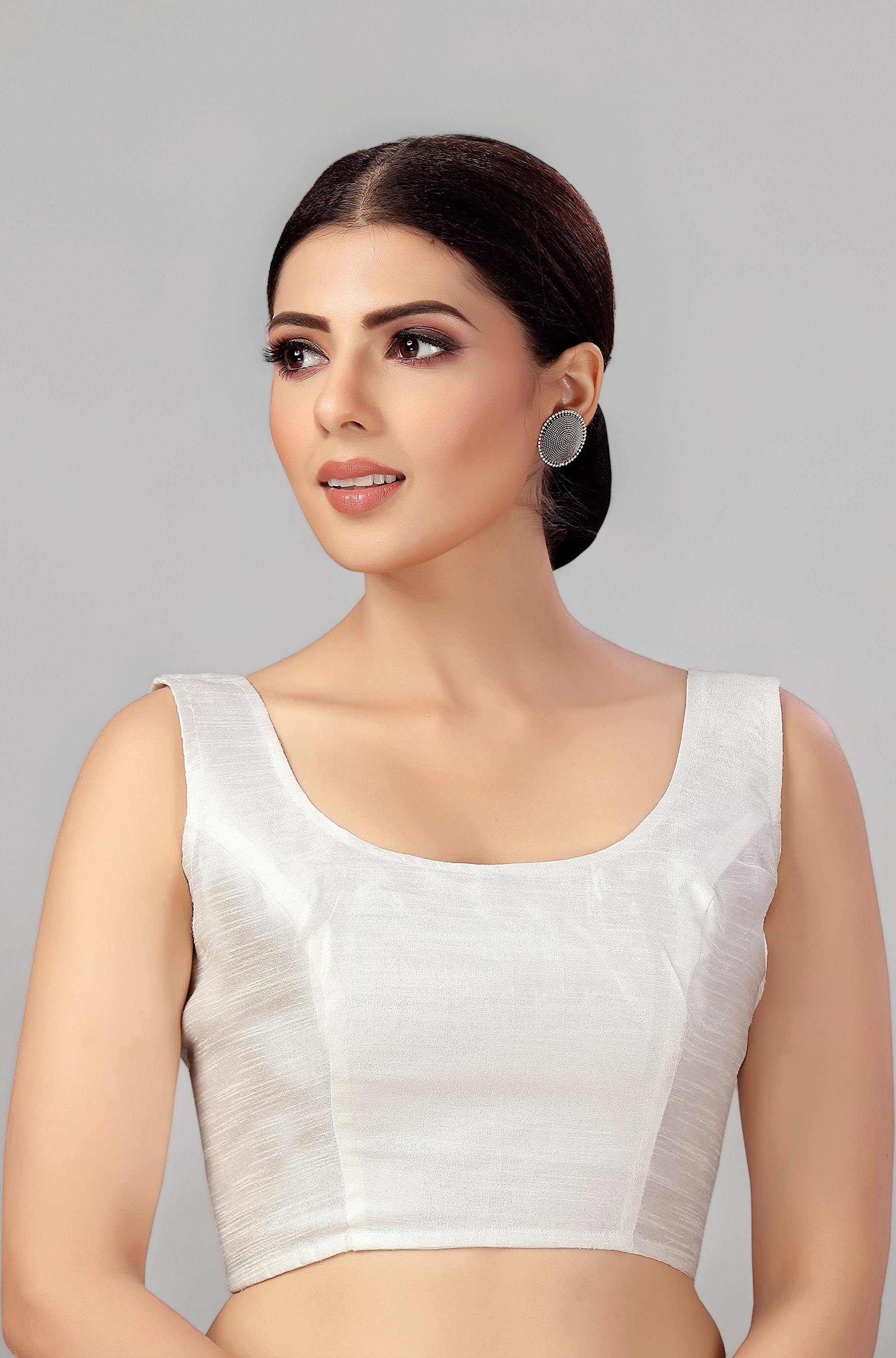 Women's Readymade Art Silk Sleeveless Saree Blouse