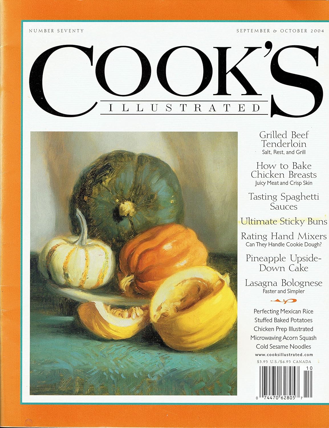 Cook's Illustrated Magazine September 2004 (Persimmons on front. Root