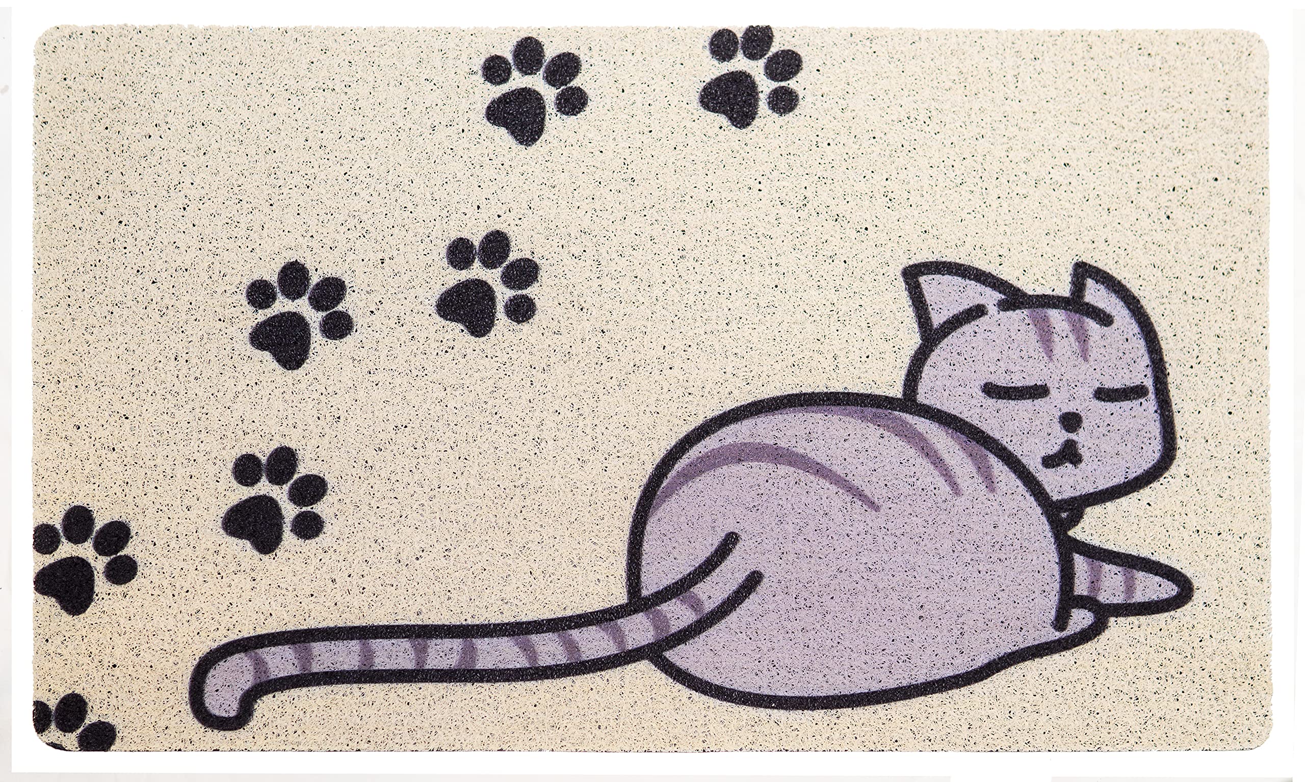 VILLA JULIA Door Mat Durable Non Slip Coir Doormat Indoor, Outdoor, Entrance - Floor Mat Doormat Comfort PVC - Welcome Mat Hard Wearing Rug - Doormats 45 x 75 cm