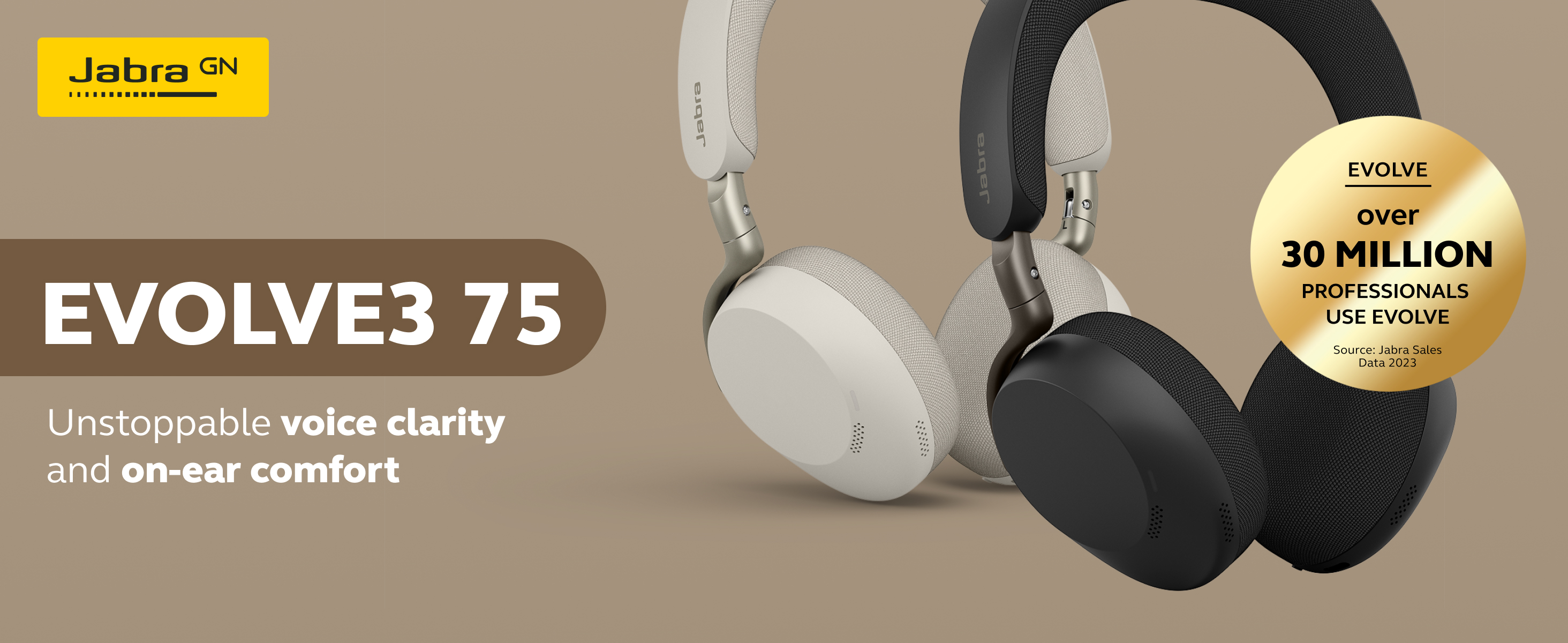Amazon.com: Jabra Evolve3 75 On-Ear Wireless Bluetooth Headset