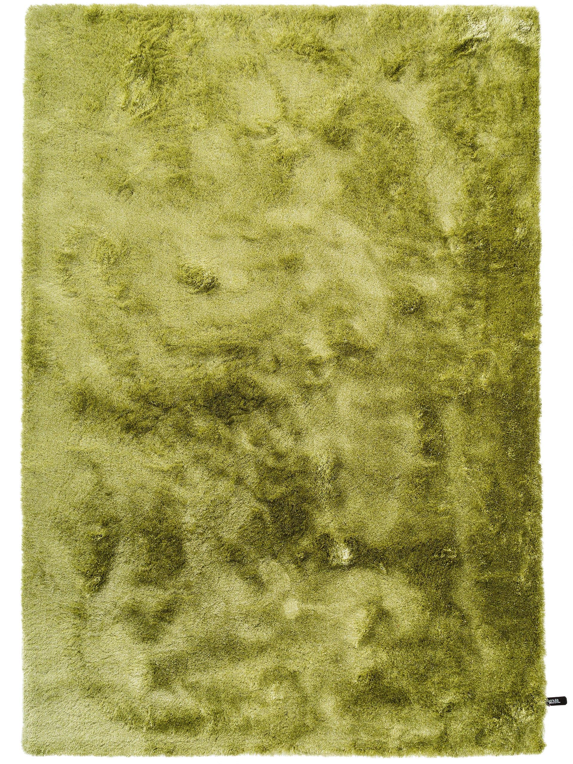 benuta Tapis Shaggy à Poils Longs Whisper Vert Olive 120X170 Cm - Tapis Doux pour Salon