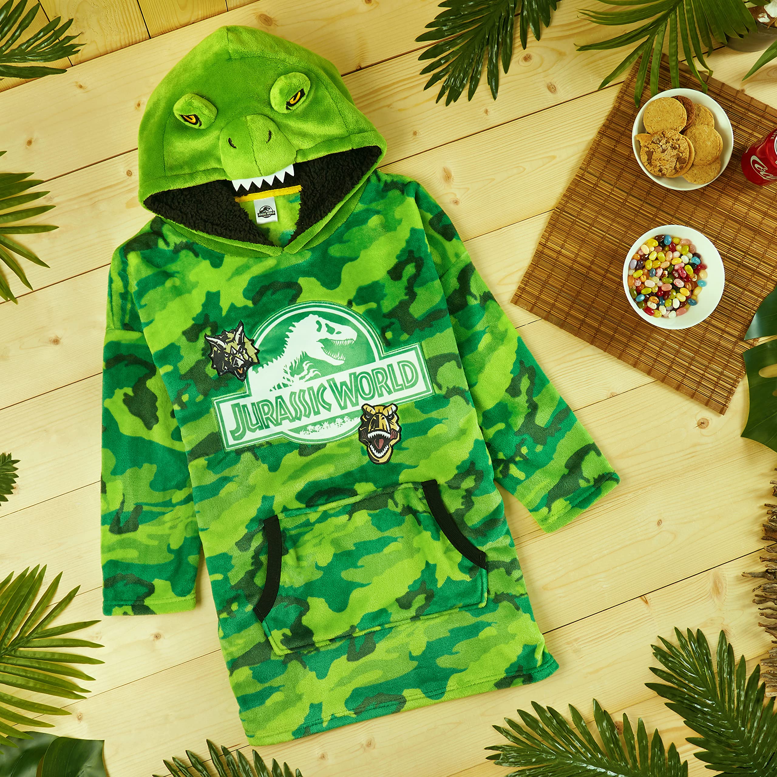 Jurassic World Felpa Bambino Dinosauro - Felpe oversize in Pile