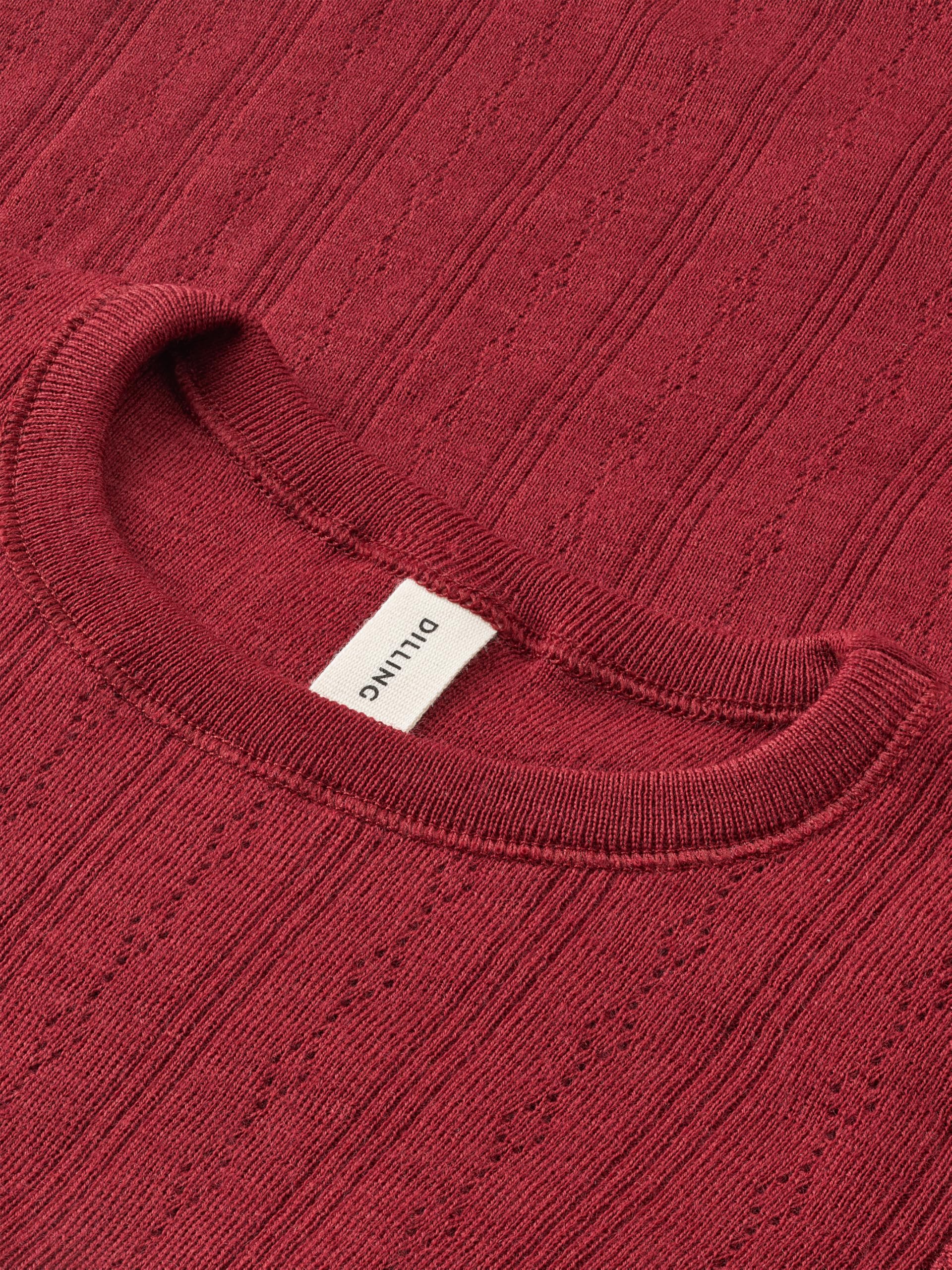 Dilling Kinder Langarmshirt Bio-Merinowolle Pointelle Baselayer Unterwäsche strukturierte Optik atmungsaktiv