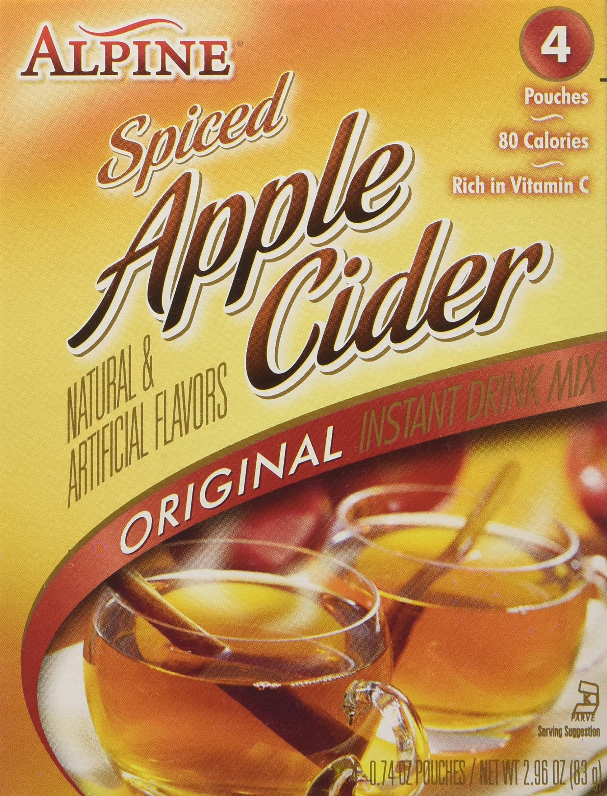 Alpine Spiced Apple Cider Original Instant Drink Mix 4 Sachet 83g