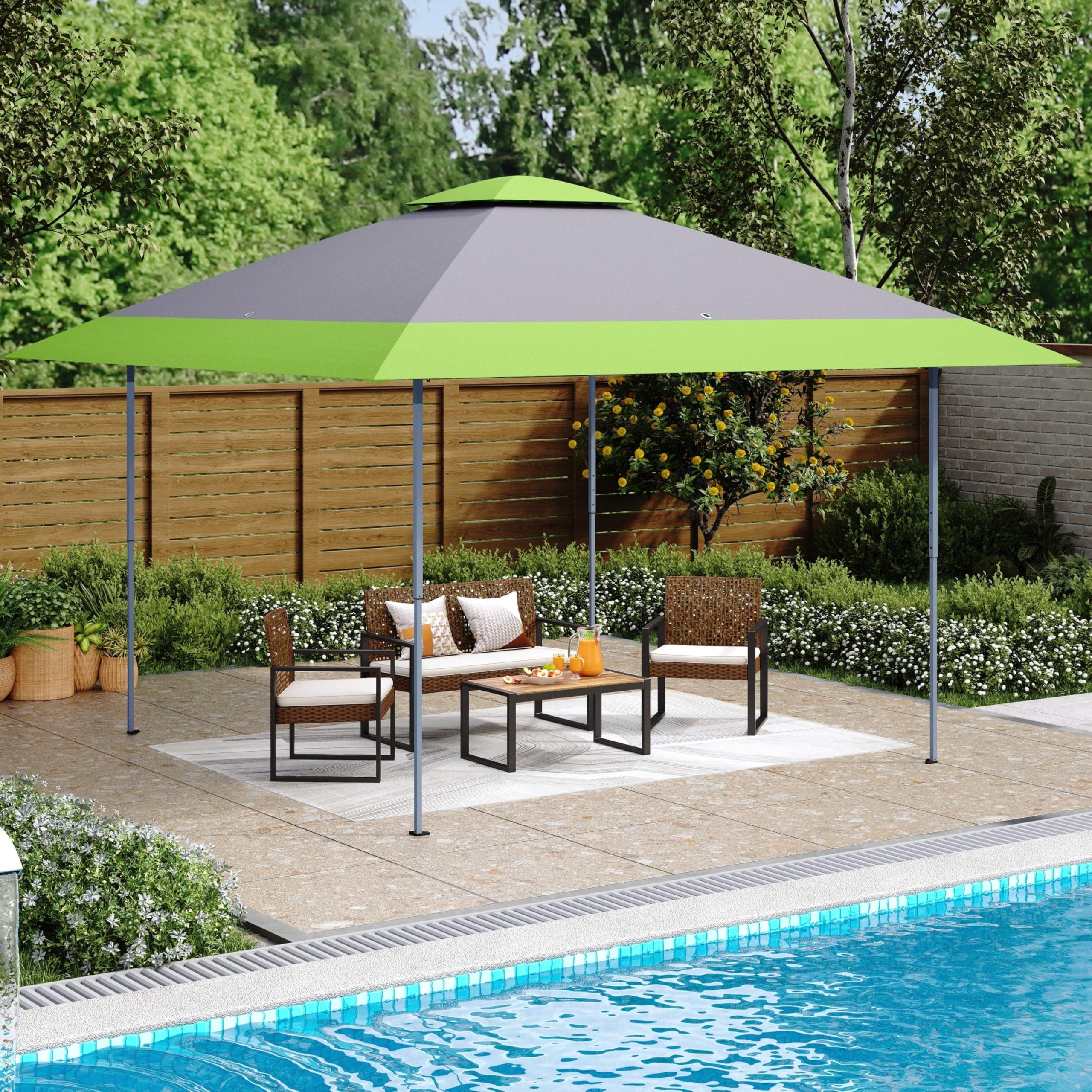 Amazon.com : MFSTUDIO 13x13 Outdoor Pop Up Canopy Tent,Easy Set-up