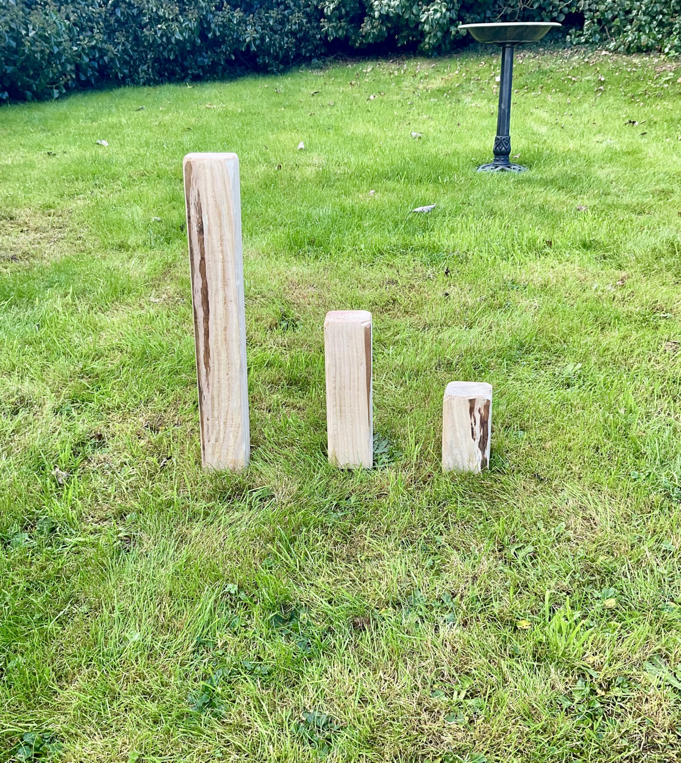 Timber Dog Pee Post, House Training Aid, Easy Install, Push in Lawn (Large)