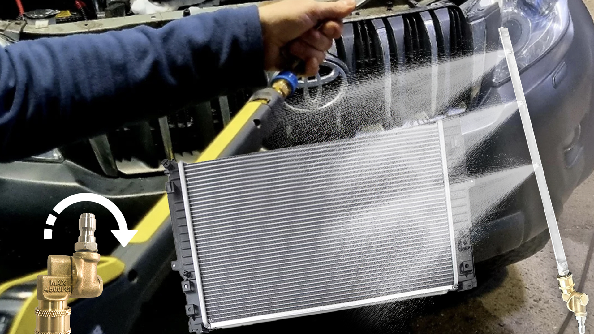Watch Radiator Cleaner,pressure washer wand,radiator cleaning tool on ...