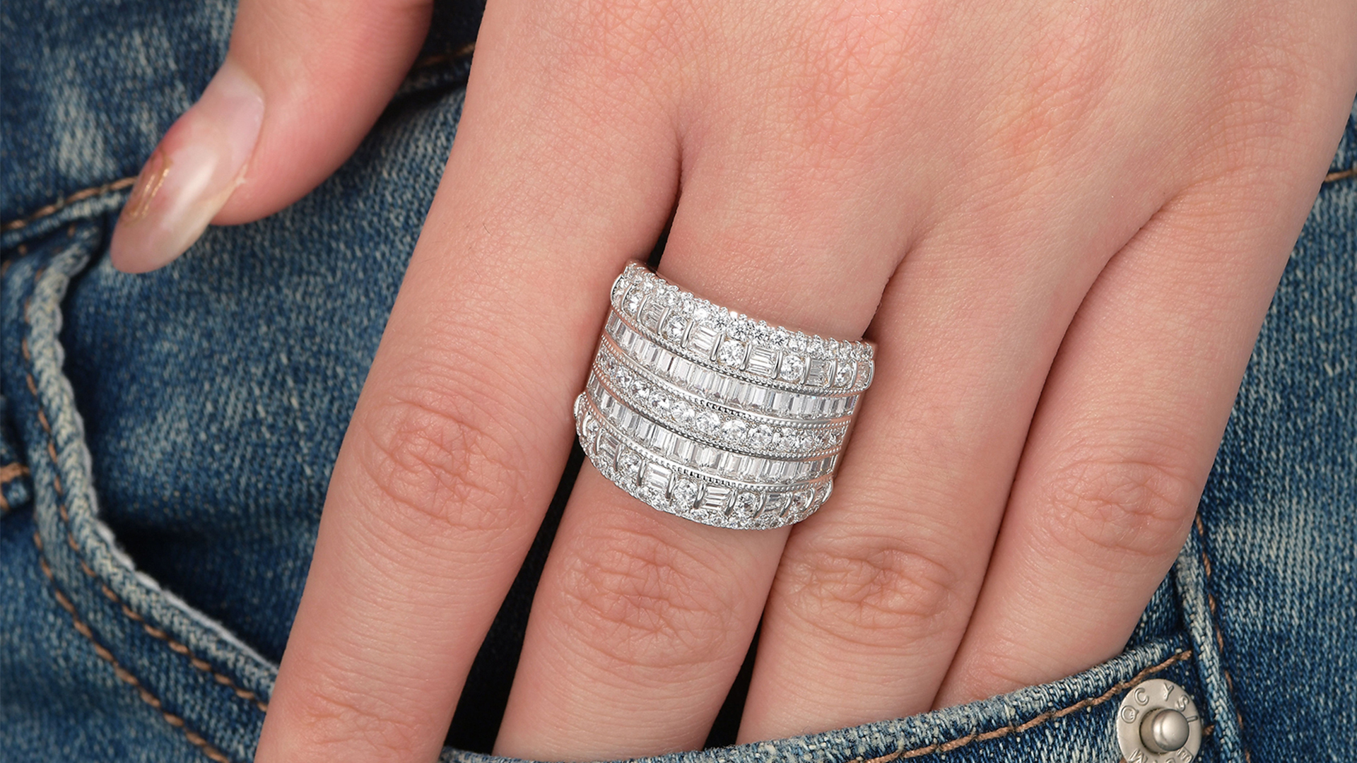 Kate Spade New York Silver-Tone Pavé & Square Cubic Zirconia Stud - Foto 2