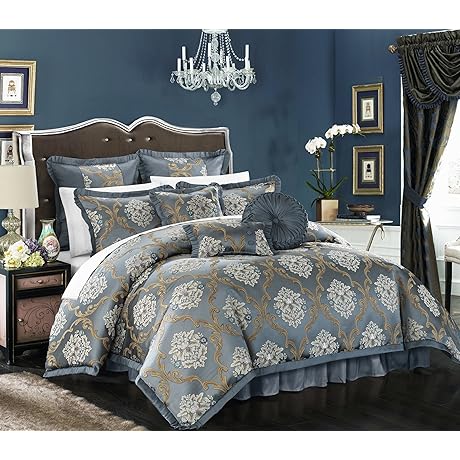 Chic Home Aubery Queen Comforter Set: Upgraded Decor for Royal Comfort