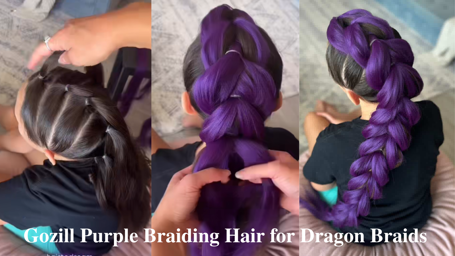 Amazon.com : Gozill Purple Pre Stretched Braiding Hair