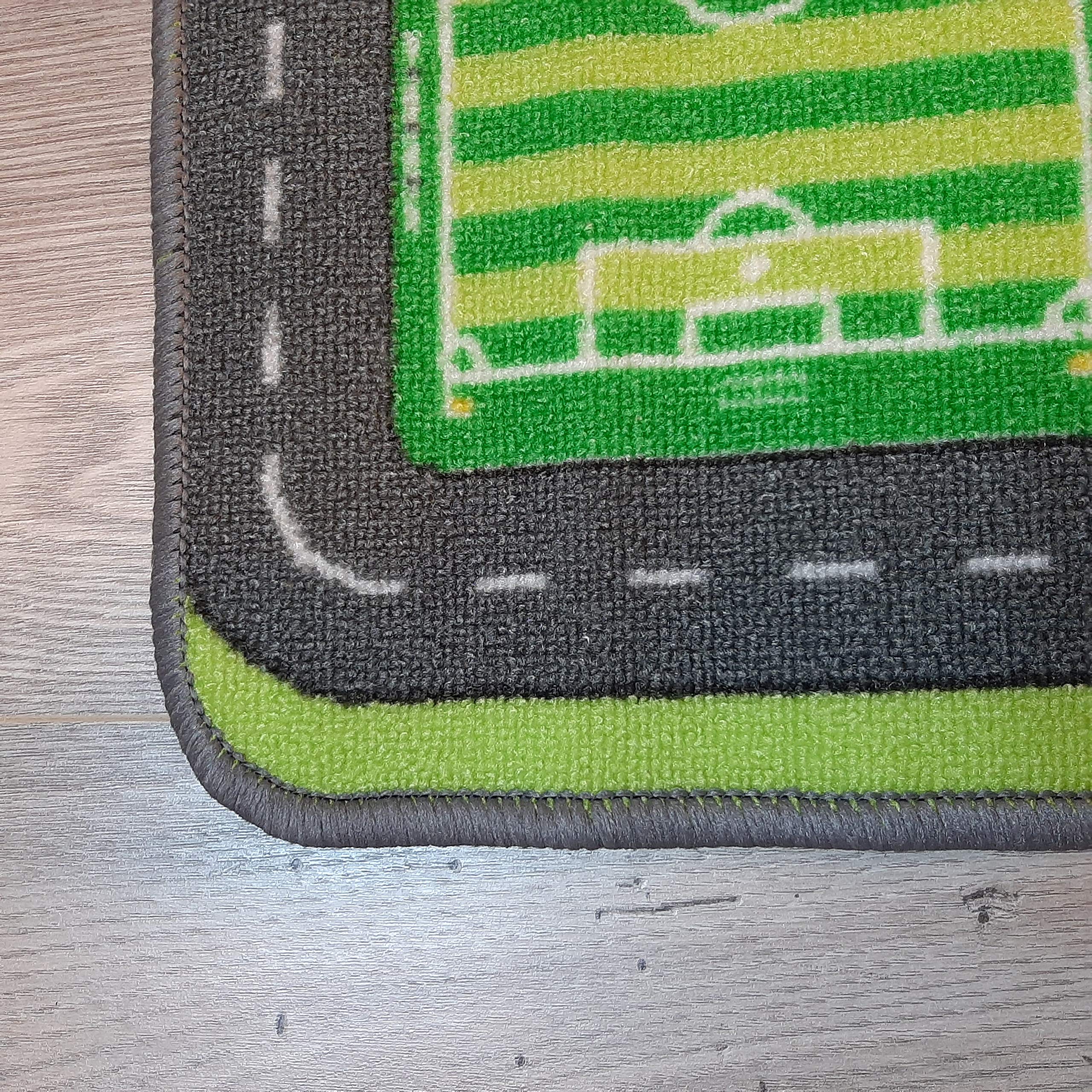 Alfombra de Coche en la Ciudad - 95 x 133 cm | Alfombra de Juego de Carretera | Alfombrilla Circuit para habitación Infantil | Dobladillo Antideslizante | Normas CE