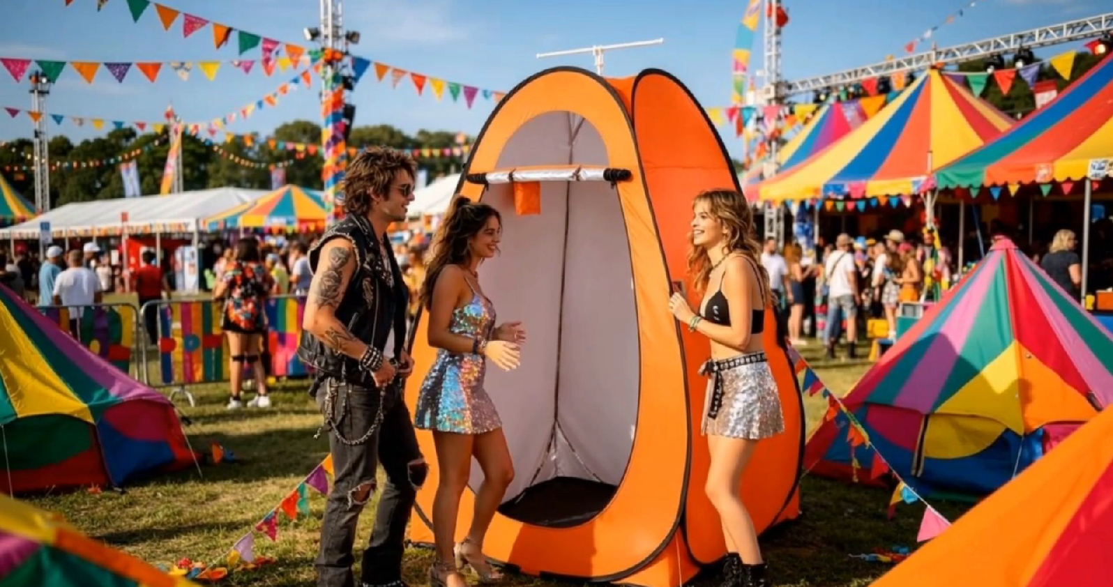 Pop Up Shower Tent, Tienda de ducha portátil y habitación de cambio privada - Camping y ducha al aire libre para playa con bolsa de transporte, fácil montaje, ventana de ventilación, 47.2" W, 74.8" H, Azul miniatura 7
