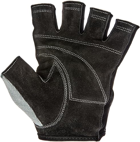 Miniatura 4 de Contraband Black Label 5150 - Guantes de cuero para levantamiento de pesas sin dedos, duraderos y ligeros, guantes de gimnasio de cuero dividido