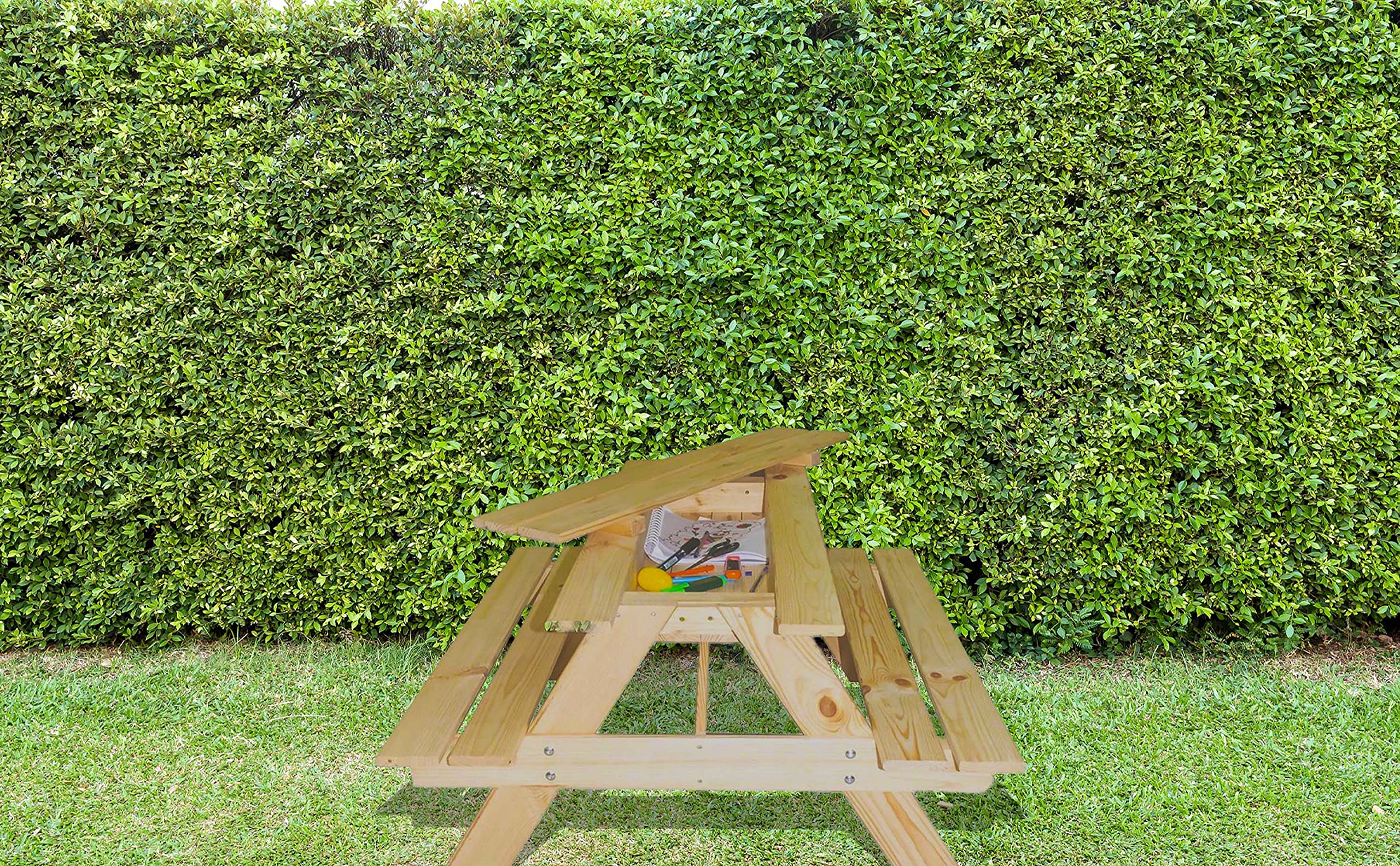 Buy idooka Childrens Picnic Bench Small Wooden Garden Furniture Table