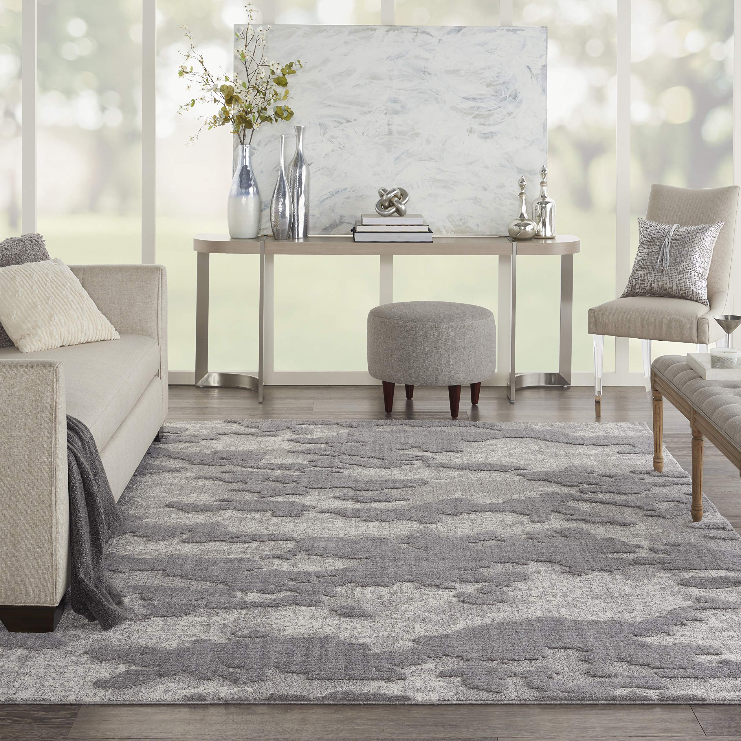 NOURISON Zermatt Rug Grey/Ivory 361x269cm