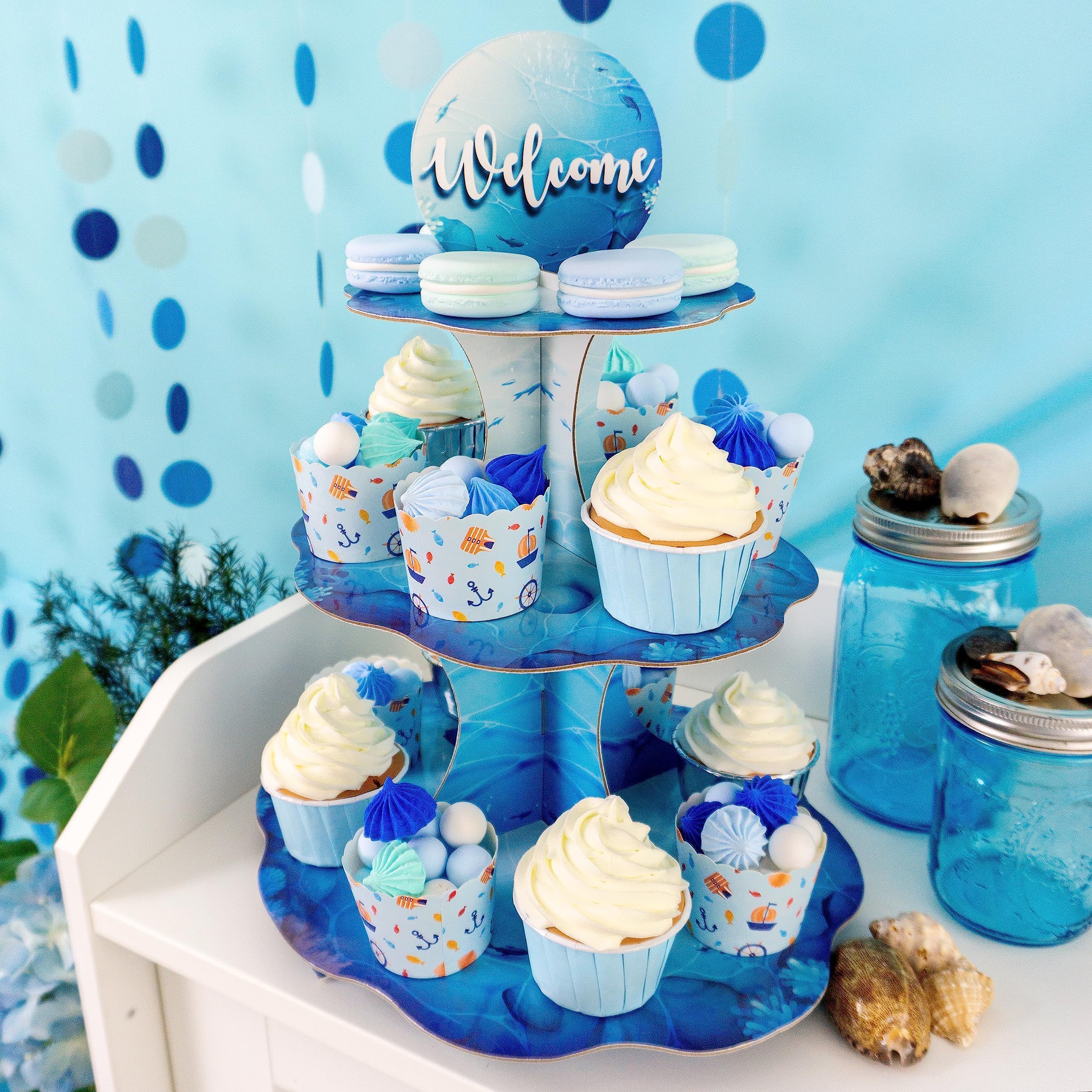 Amazon.co.jp: Cheerland Under The Sea カップケーキスタンド