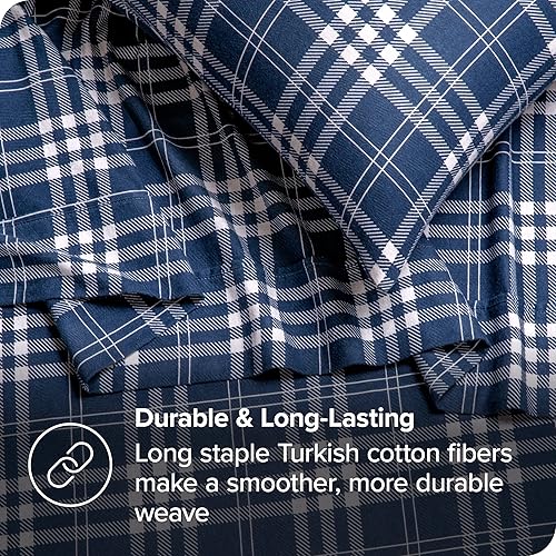 Miniatura 6 de Bare Home - Juego de sábanas de franela de doble cepillado para mayor suavidad y comodidad, 100% algodón, aterciopelado, suave, pesado, bolsillo