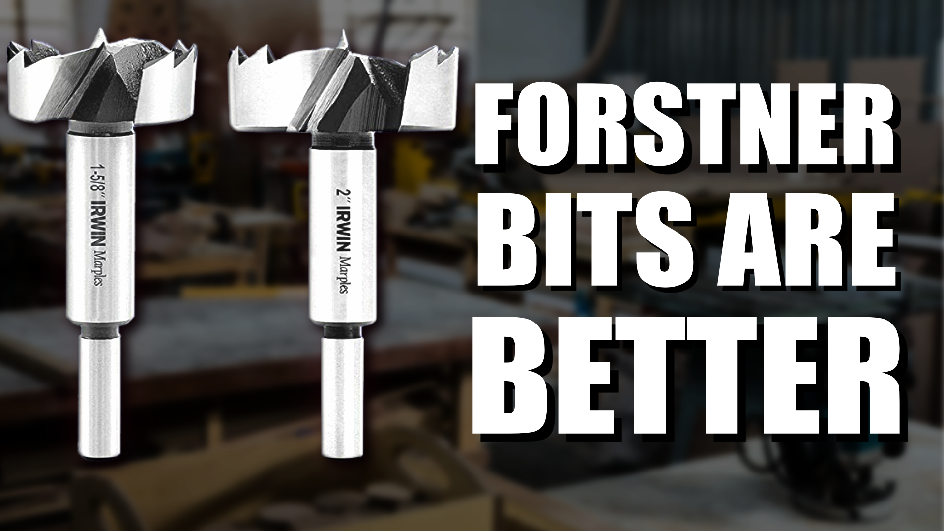 Watch Forstner Bits are a Better Way to Drill Holes in Wood on Amazon Live