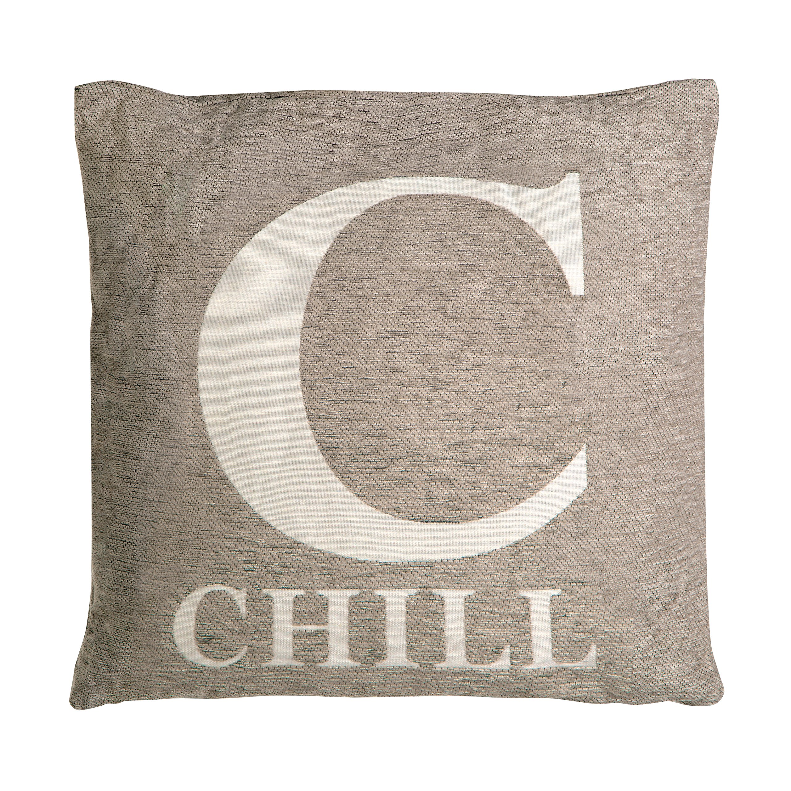 Words 'Chill' Natural Cushion - Natural