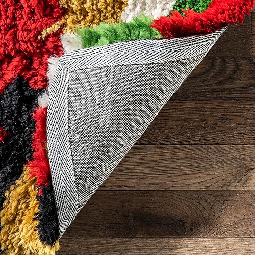 Miniatura 7 de nuLOOM Abbey Carnival - Alfombra de pasillo hecha a mano, 2 pies 6 pulgadas x 8 pies, multicolor