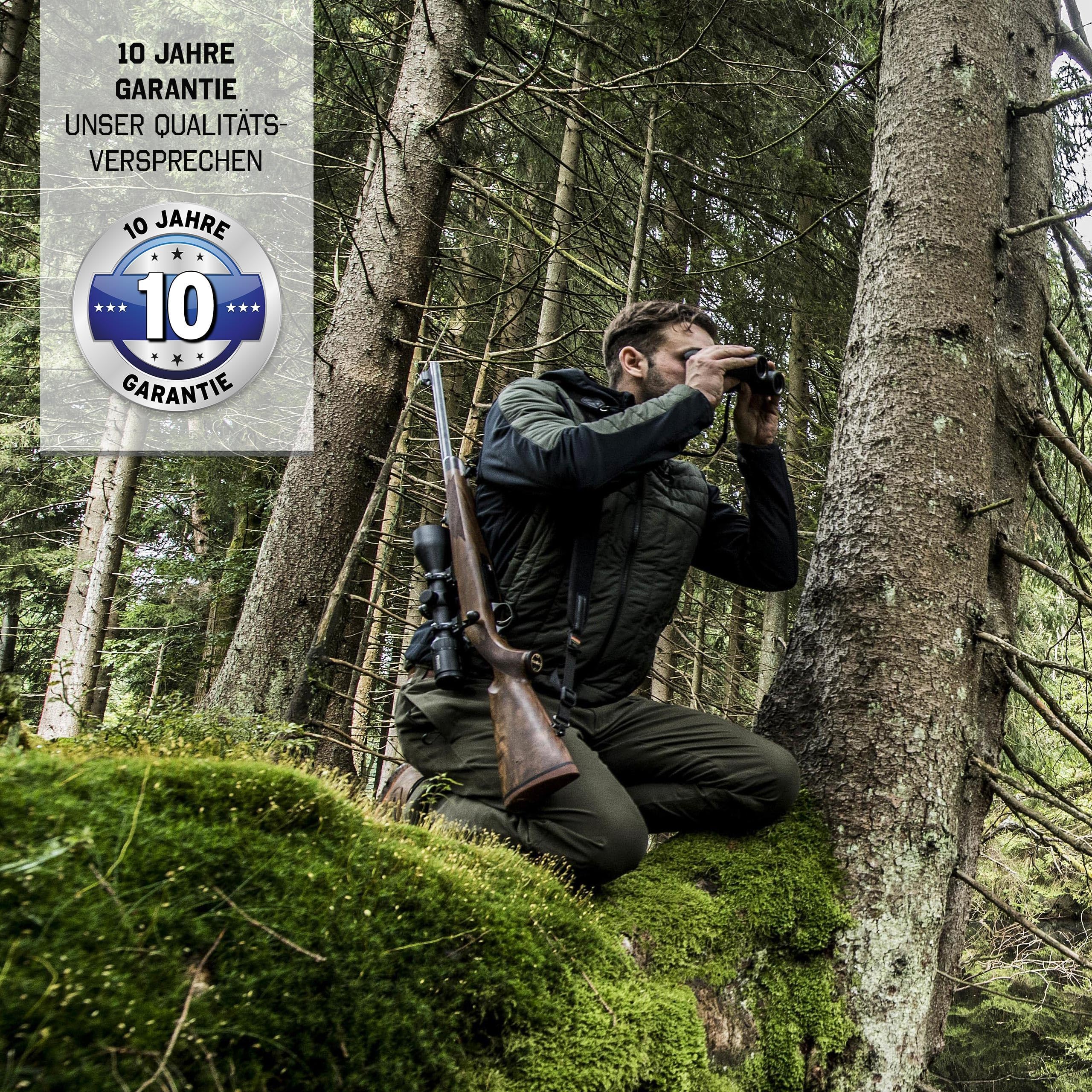 STEINER Jagd-Fernglas Observer 10x42 - Deutsche Marken-Qualität, 10 Jahre Garantie, leichtes Dachkantdesign, kompakt, robust, 10-Fach Zoom, Profi-Jagdfernglas für jeden Einsatz