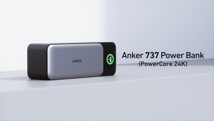 スマホアクセサリー Anker 737 Power Bank Amazon.com: Anker 737 Power Bank, 24,000mAh 3-Port Laptop