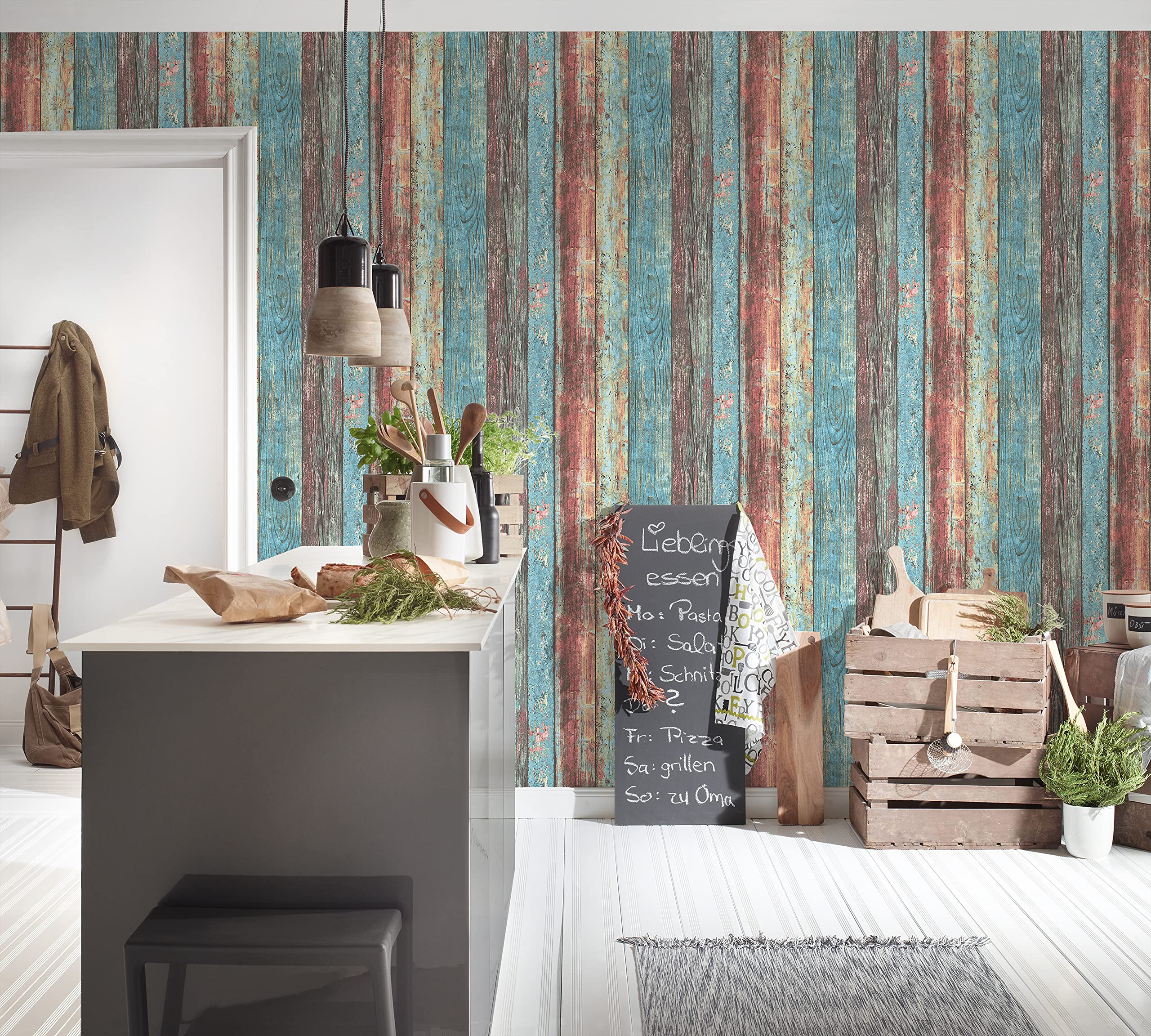 Wood Wallpaper Elements A.S. Création Non-Woven Wallpaper 10.05 M X 0.53 M Brown Made In Germany 300431 30043-1 : Buy Online At Best Price In KSA - Souq Is Now