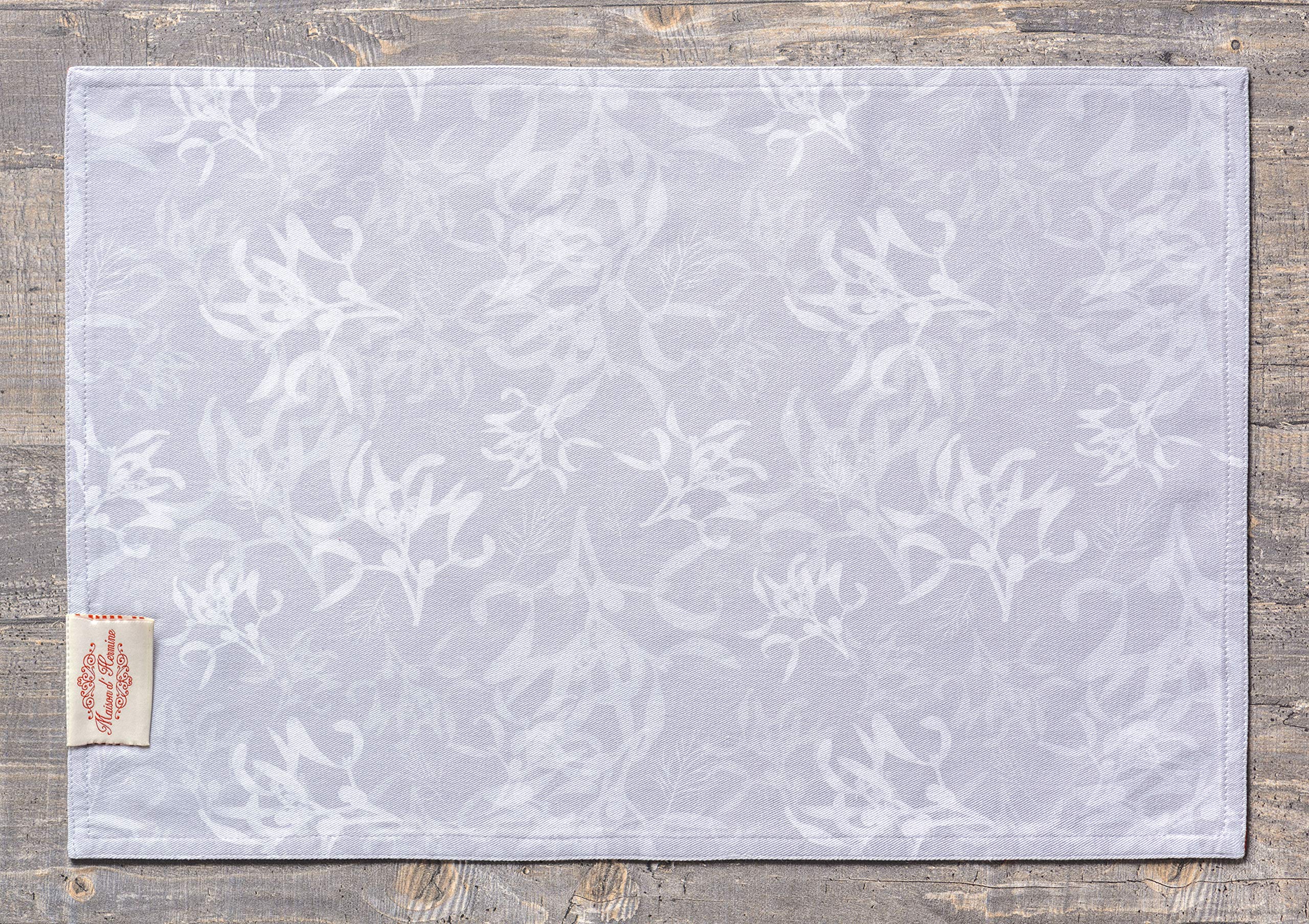 Maison d' Hermine Tischsets aus 100 % Baumwolle, waschbar, wiederverwendbar, für Thanksgiving, Weihnachtsdekoration, Küche, Esszimmer, Party, Hochzeit, Restaurant (Enora, 33 x 48,3 cm), 4 Stück