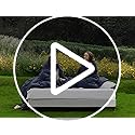 Three Geese Pinch Pleat Waterfowl Feathers and Down Comforter King Size Duvet Insert,750+ Fill Power,1200TC 100% Cotton, Premium All Seasons BlackGrey Comforter with 8 Tabs