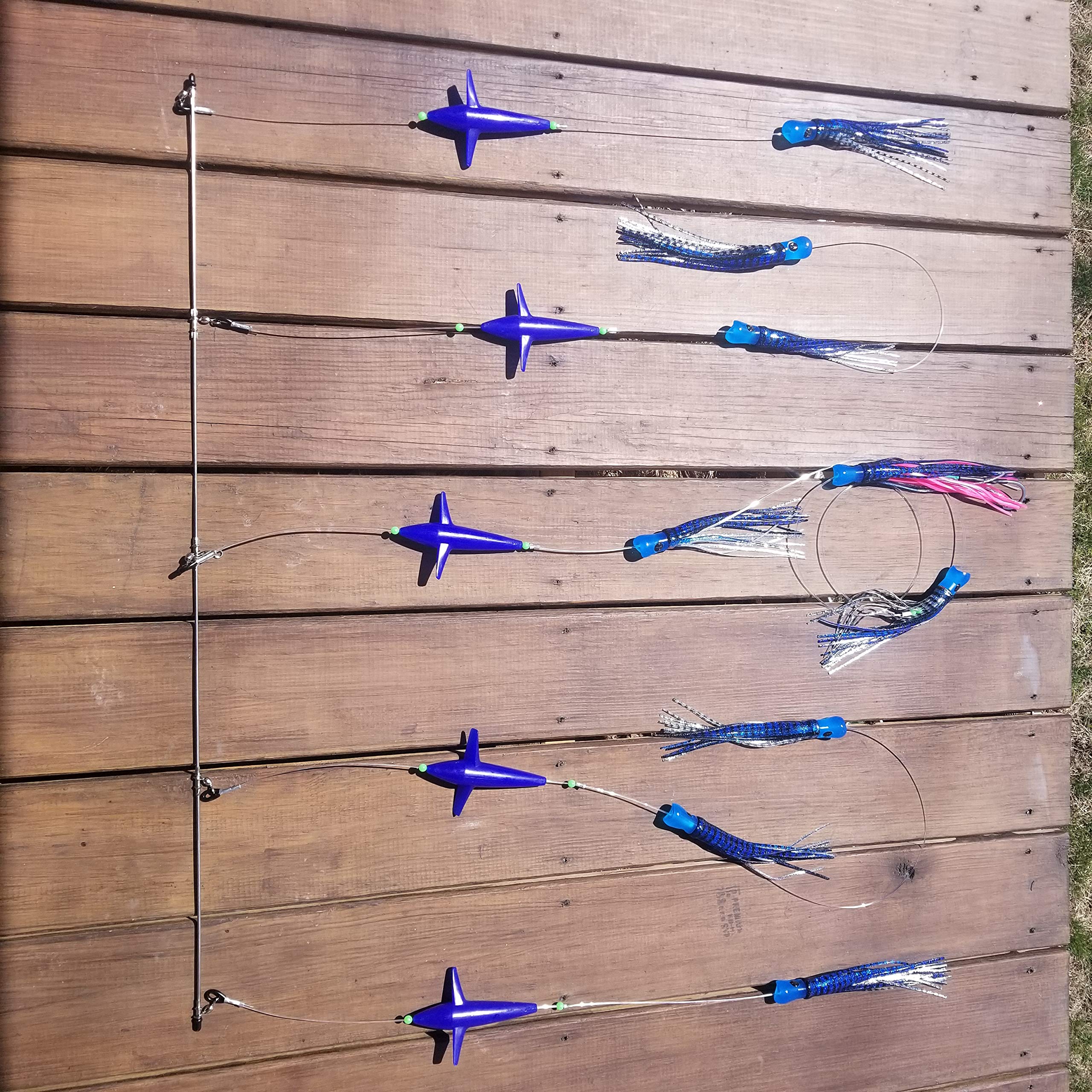 Lobo Lures Skipjack Hybrid UV 20,3 cm blau & rosa Makrelenköder Splash Bar Bigeye Thunfisch Angeln Streustange Made in USA