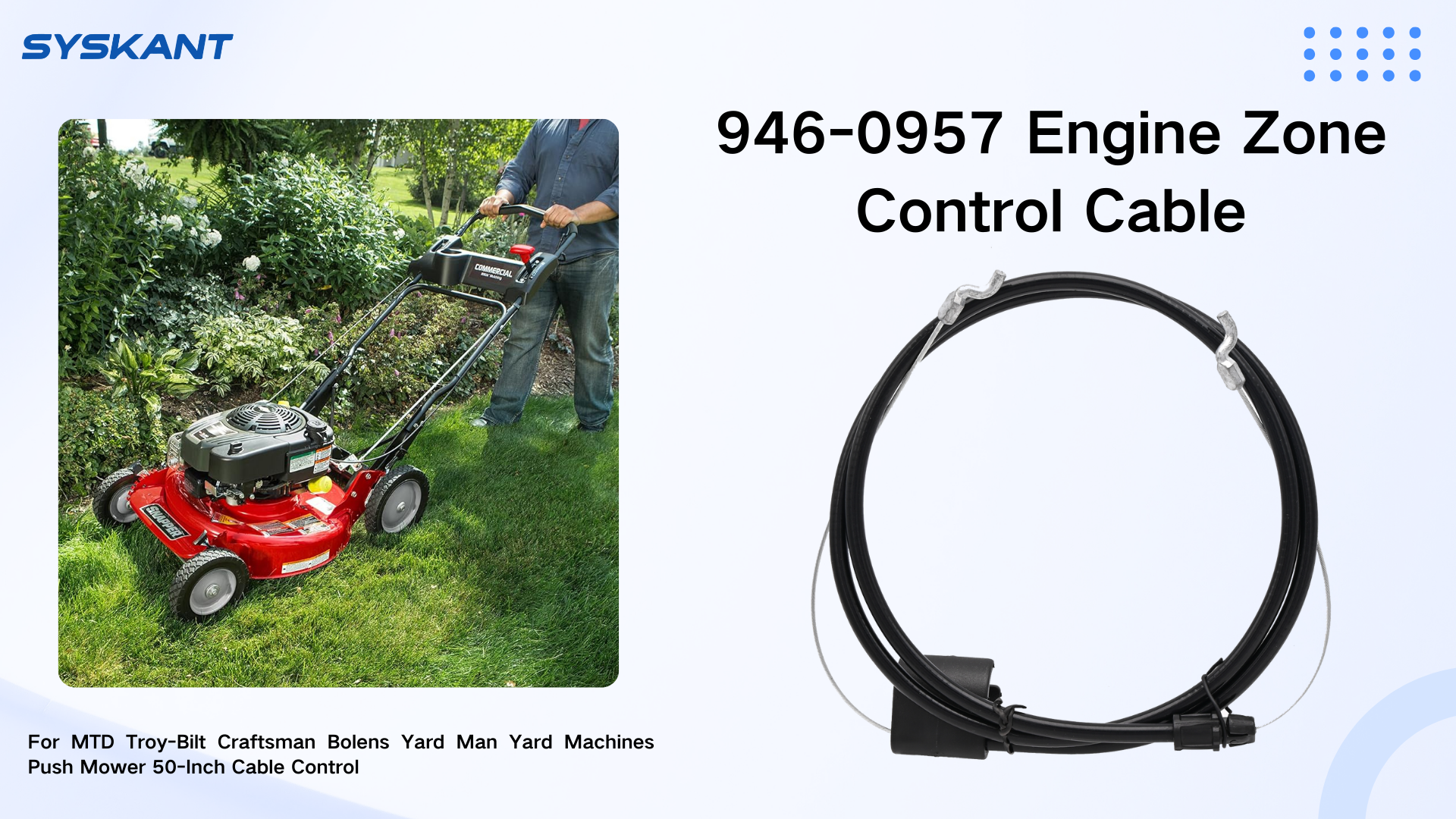 Amazon.com : Wondrify 946-0957 746-0957 Engine Zone Control Cable