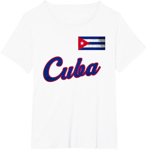 Miniatura 35 de Cuba 2023 Baseball Flag Pride Cubano Beisbol Cuban T-Shirt Black,White,Baby Blue,Silver Grey,Olive Green,Lemon Yellow,Heather Grey,Heather
