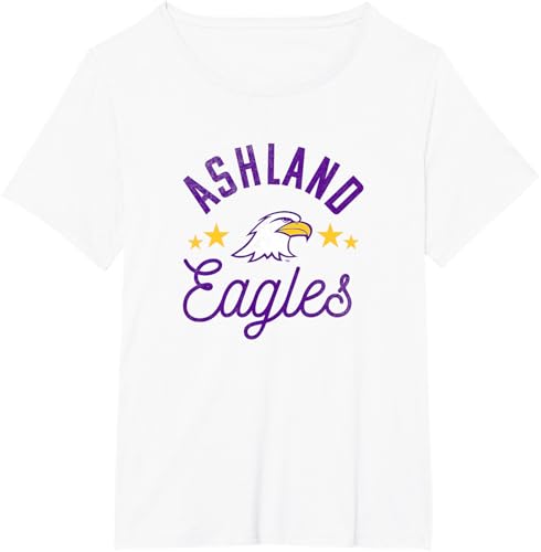 Miniatura 16 de Ashland University Camiseta con logotipo de Eagles, Gris Gris Oscuro,Blanco,Plateado,Gris Jaspeado