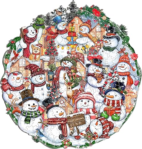 KAAYEE Rompecabezas de madera con forma única, para adultos y niños, colección de juegos familiares, 11.8 x 12.3 pulgadas, 277 piezas