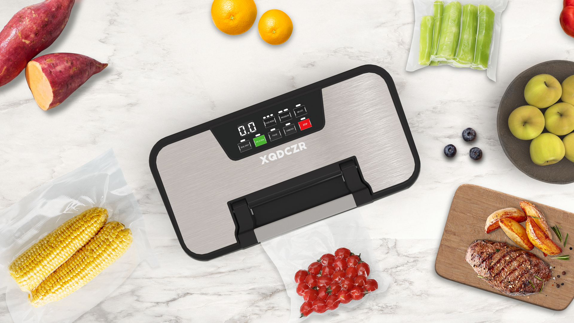 Amazon.com: 95kPa Vacuum Sealer Machine, Powerful Double Pump 10