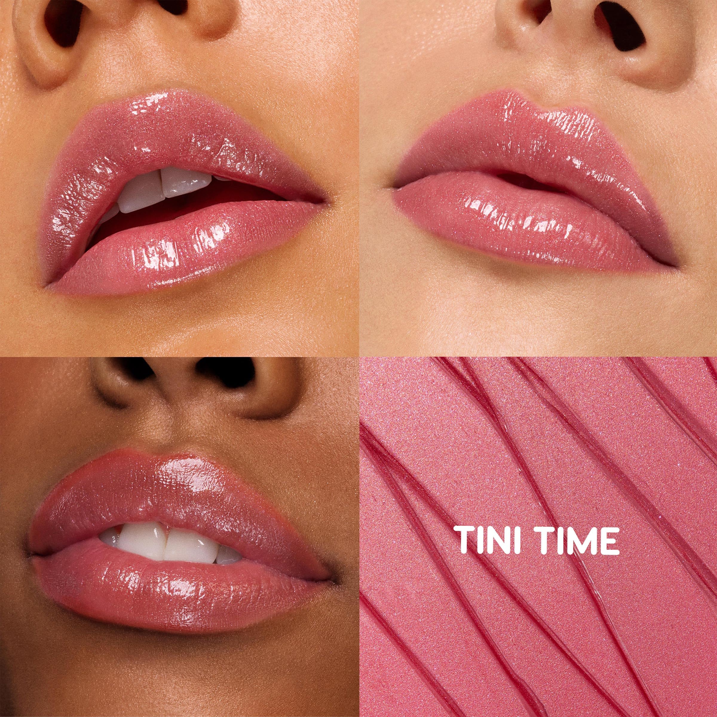 ColourPop So Juicy Plumping Lip Gloss Balm - Hydrating Lip Gloss & Balm with Peptides & Pearl Finish - Non-Sticky Formula - Visibly Plumps Lips & Delivers Buildable Color - Tini Time (0.07 oz)