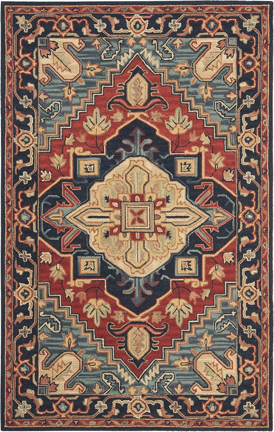 Gray and Beige Hand-Tufted Wool 6' x 9' Area Rug