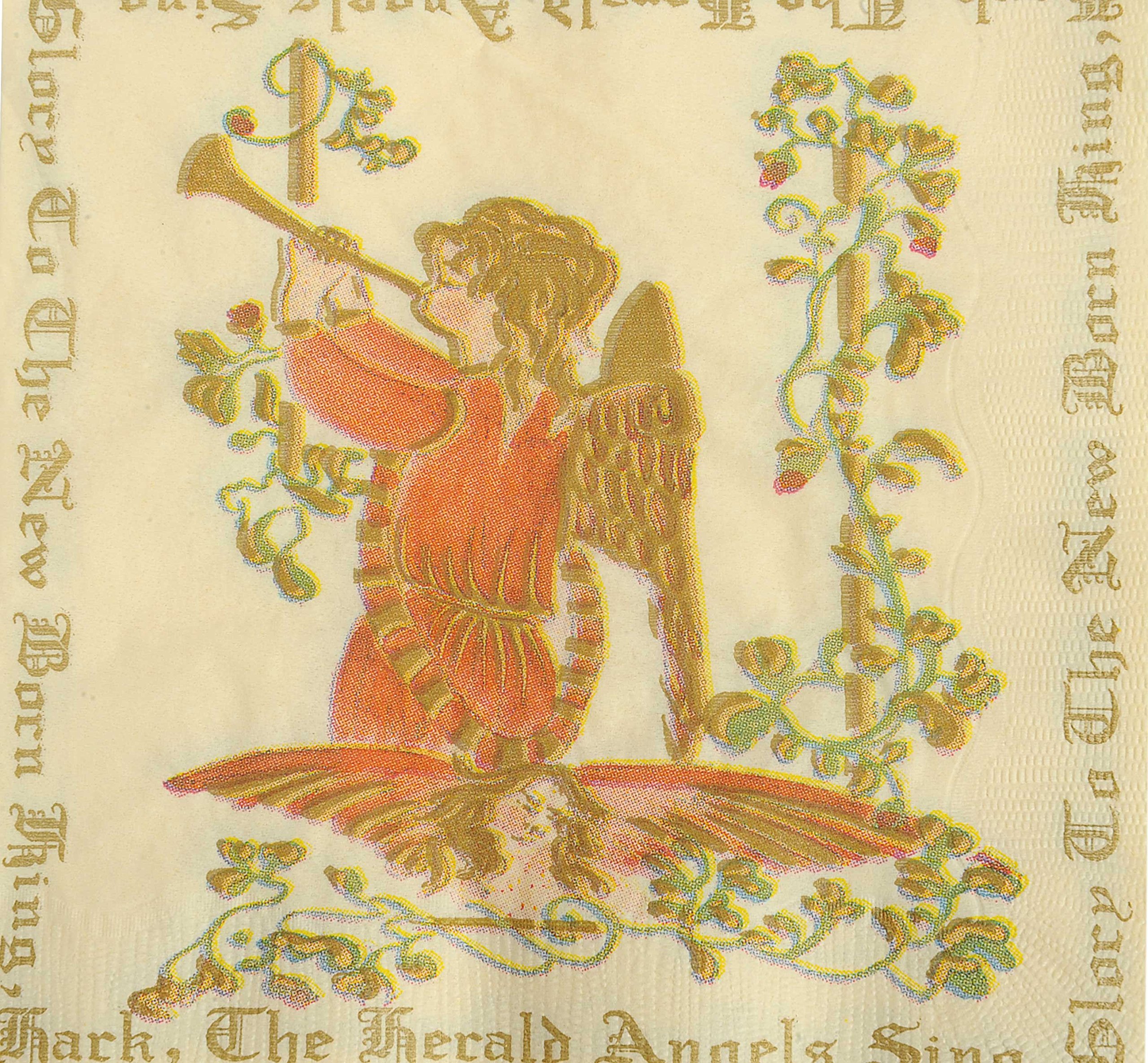 Sebnini Musical Angels, 3 ply Printed Serviette
