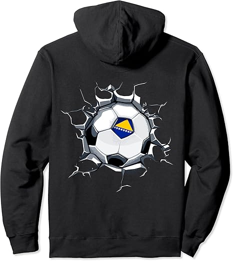 Amazon Co Jp ひび割れた壁でのサッカー ボスニア ヘルツェゴビナ サッカーファンズ ジャージ ボスニアの旗 Bosnian Sport パーカー ファッション