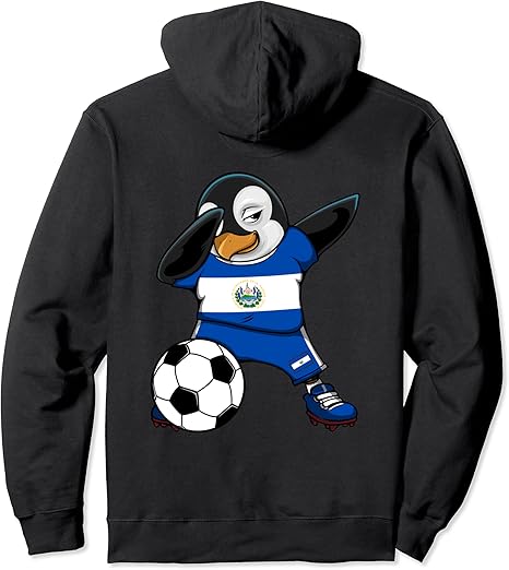 Amazon Co Jp おかしい踊るペンギン エルサルバドルサッカーファンジャージーエルサルバドルの旗 El Salvador Football パーカー 服 ファッション小物