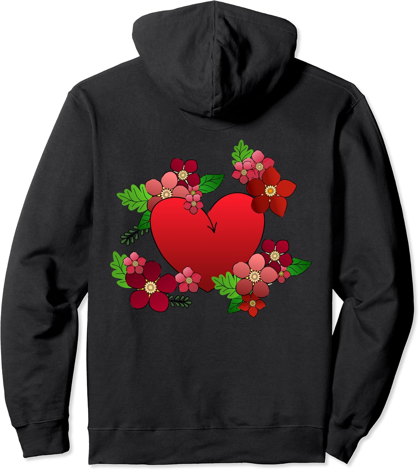 Amazon.com: valentine's day love heart sweatshirt: clothing Amazon.com: Floral Love Heart Valentine's Day Pullover Hoodie: Clothing
