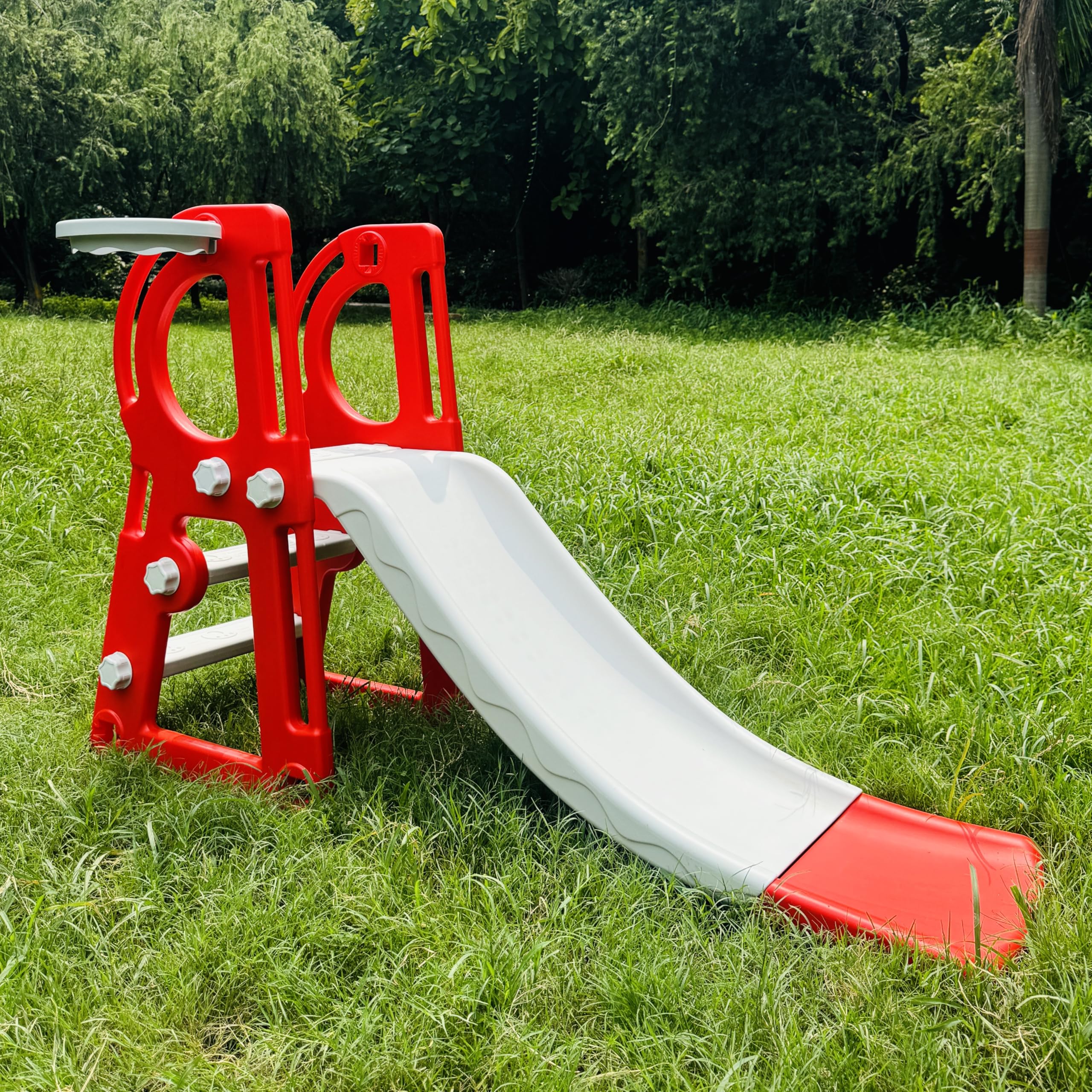 BabyGo Riko Kids Toy Foldable Slide with Basket for Indoor & Outdoor Home & School (Red) (B0CRH6QHF3) Amazon Price History, Amazon Price Tracker
