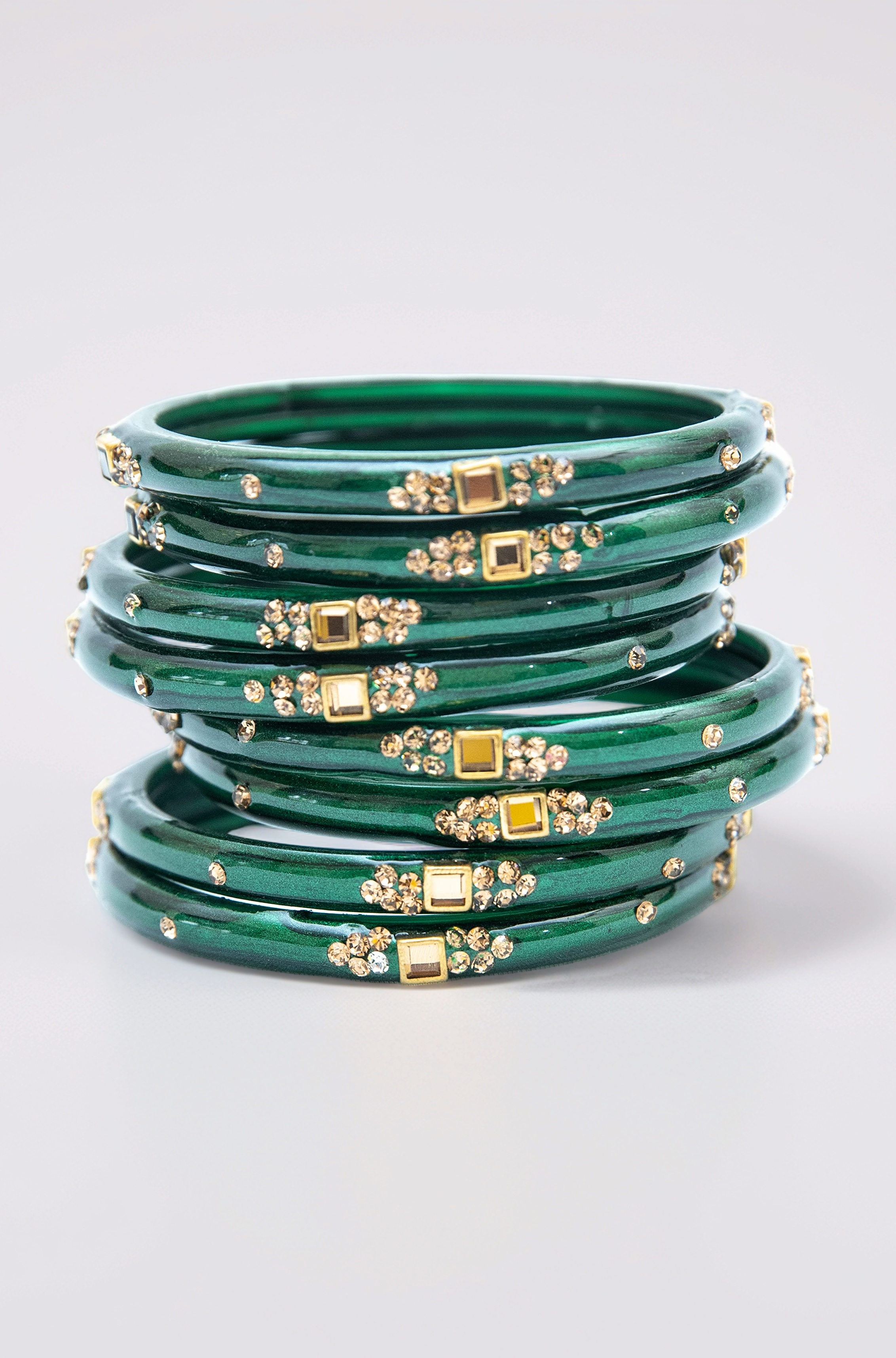 Traditional Glass Kada Bangles Set for women & girls Glossy Bangles Gemstone stone work Red Green Yellow Pink multicolor glass Kade