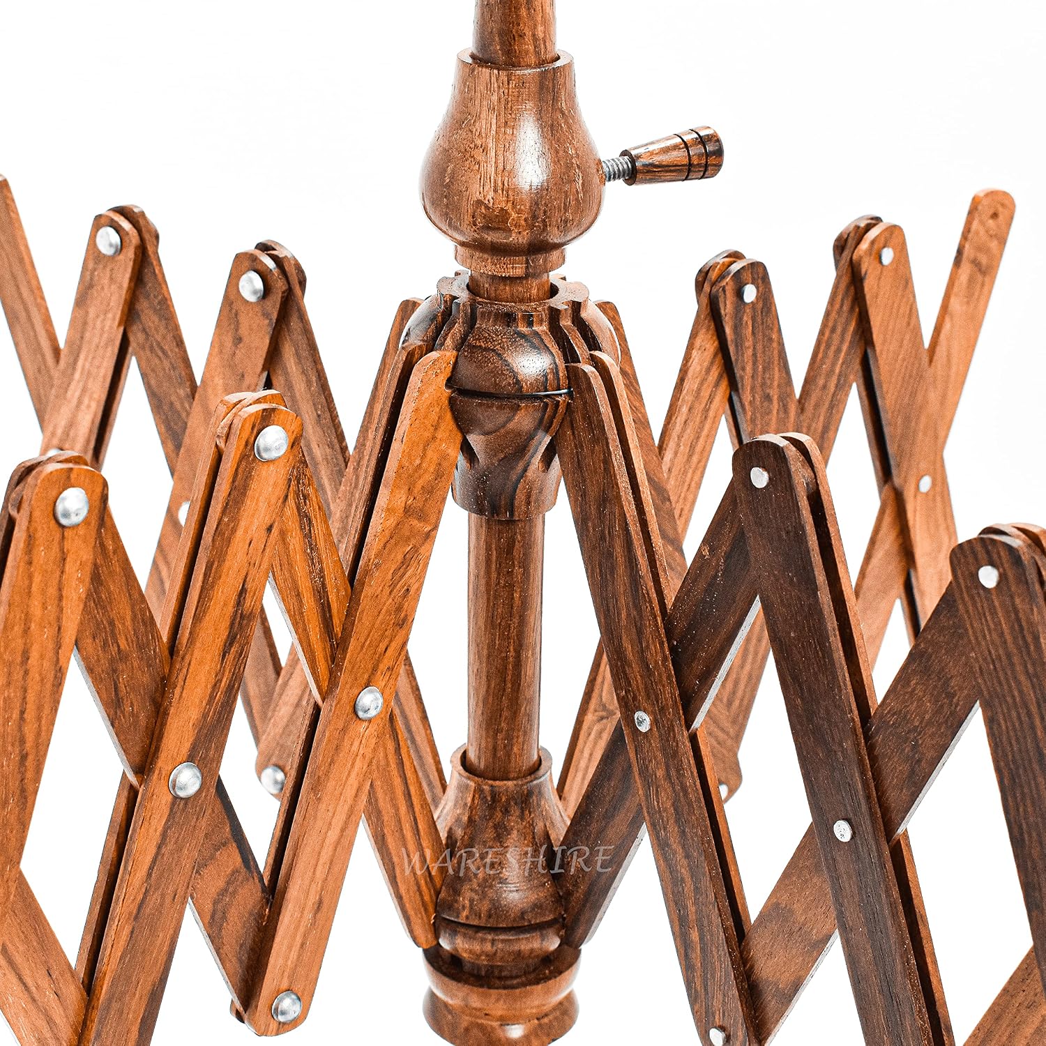 Yarn Swift Wooden Umbrella Table Top Hand Operated Winder Wooden Yarn Holder Premium Artistic Design Skein Wool String Yarn Swift Knitting and Crochet Accessories (Rosewood)
