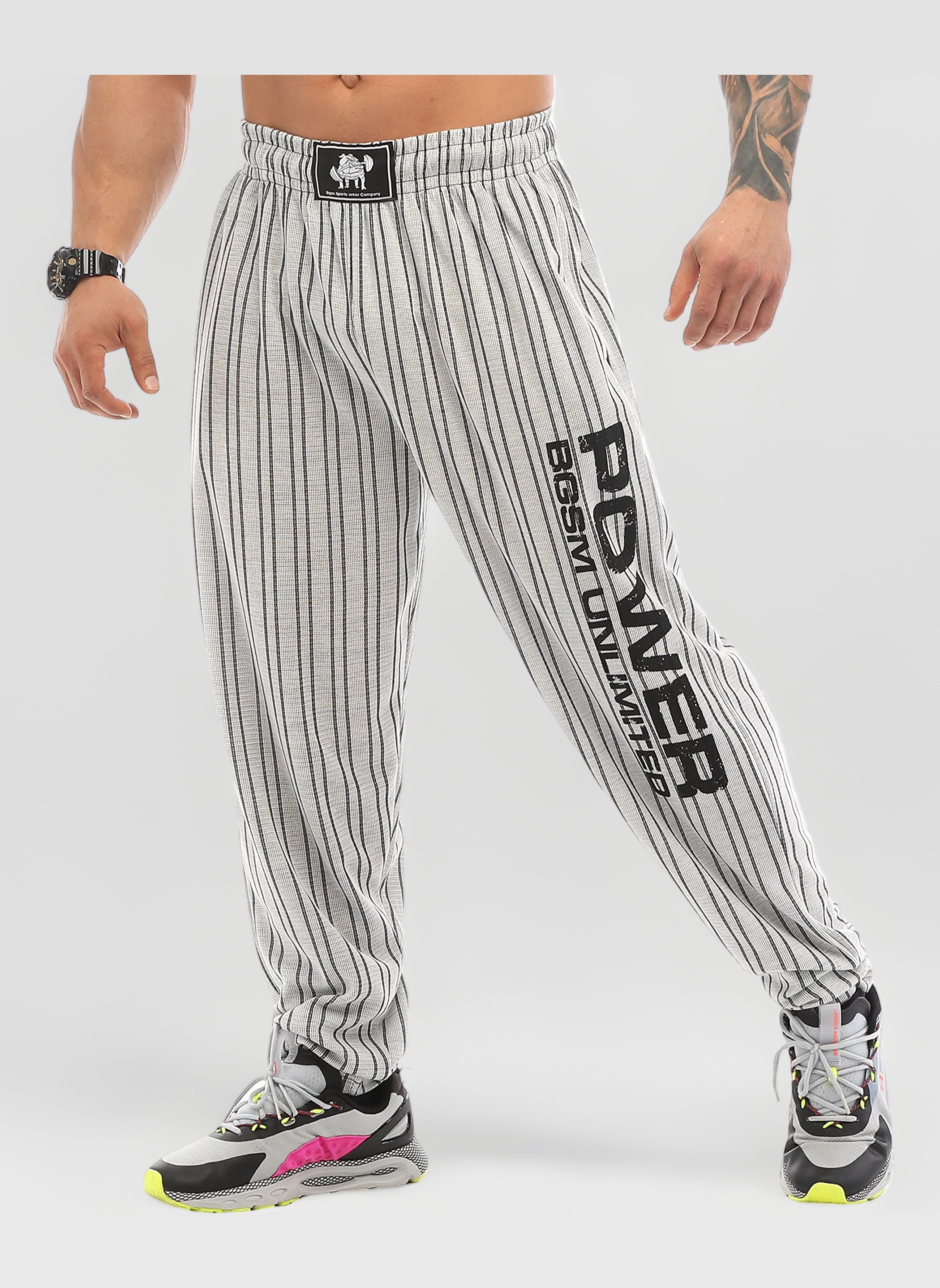 Men's Baggy Sweatpants with Pockets, Oldschool Loose Fit Gym Pants