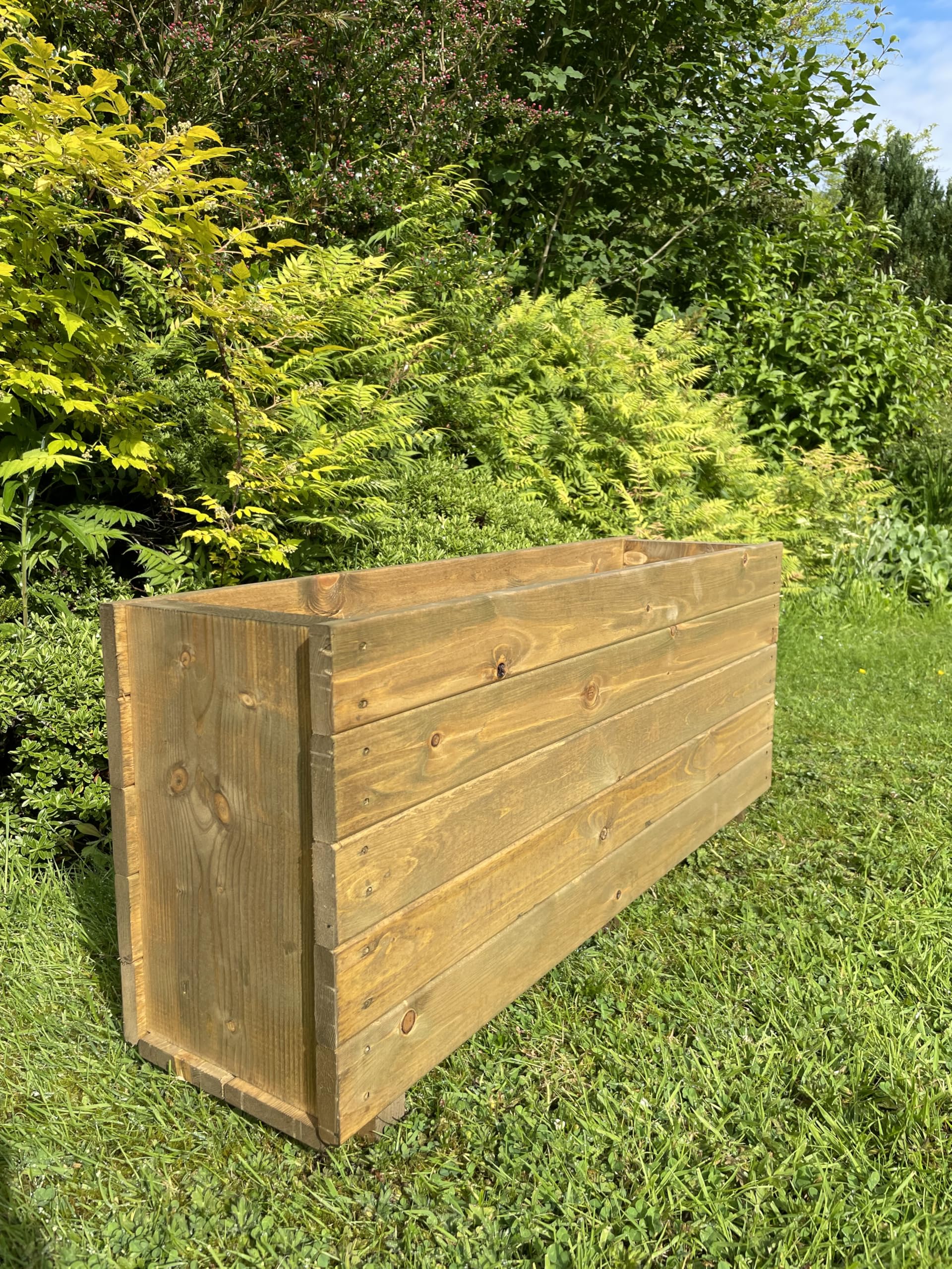 RUDDINGS WOOD Tall Garden Wooden Planter Outdoor Plant Flower Pot Container