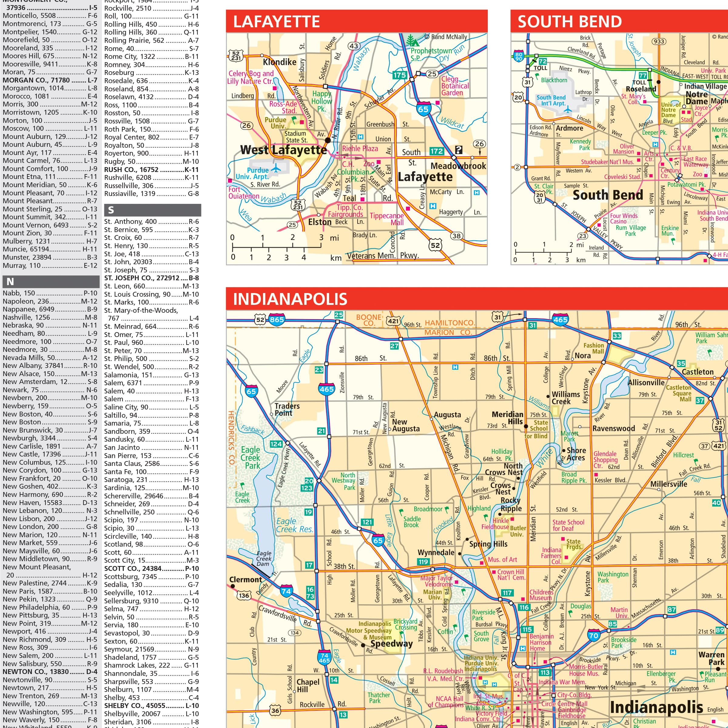 Rand McNally Easy to Read: Indiana State Map - Image 6
