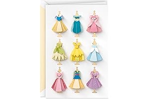 Hallmark Signature Blank Card (Disney Princess Dresses)