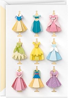 Hallmark Signature Blank Card (Disney Princess Dresses)